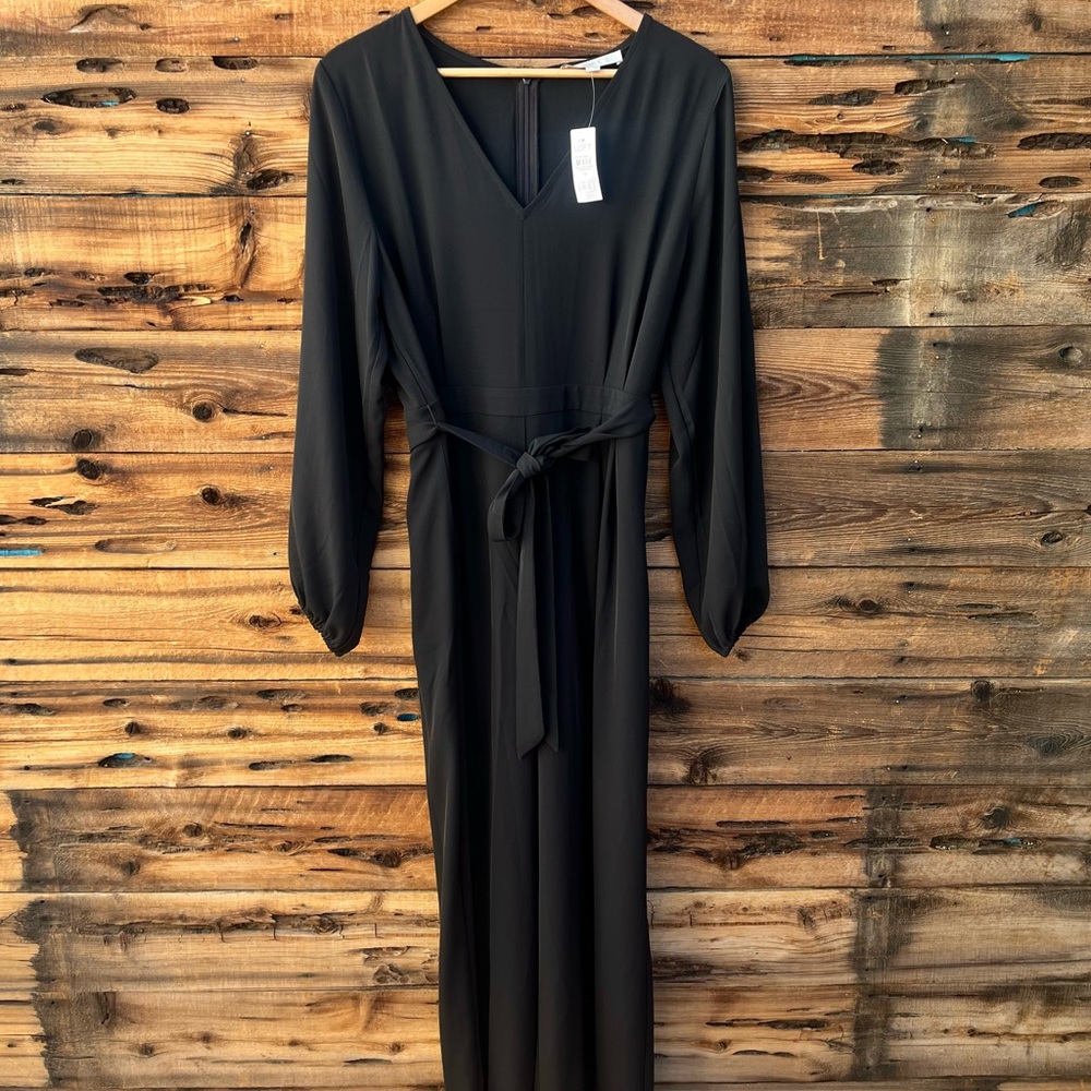 LOFT | NWT Elegant Black Long Sleeve Jumpsuit 10